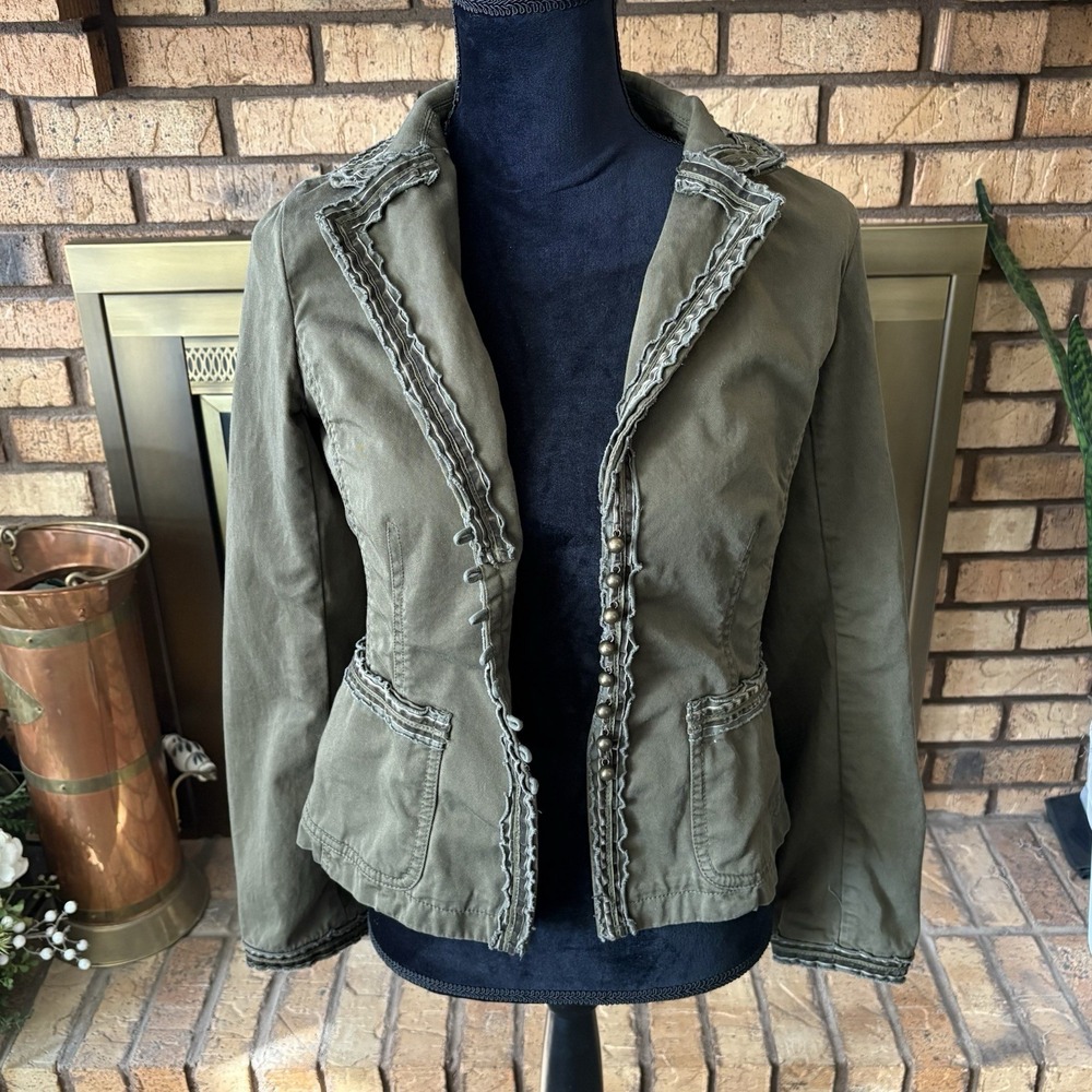 J Crew Classic Twill Broken In Chino Jacket Women's  Size Small